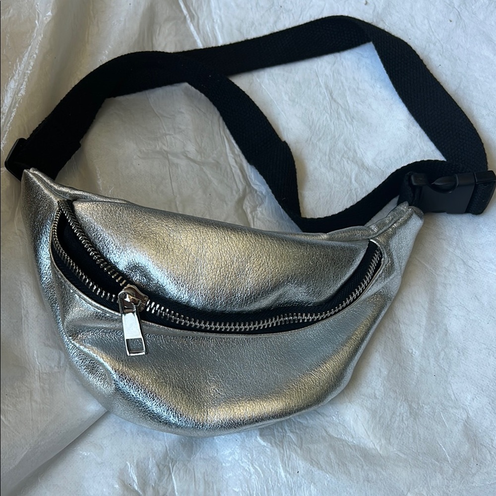 Silver Belt Bag